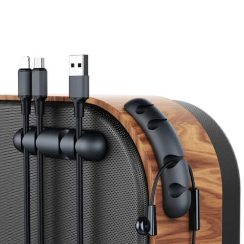 Liftor Cable Clip, organizator cabluri birou, negru