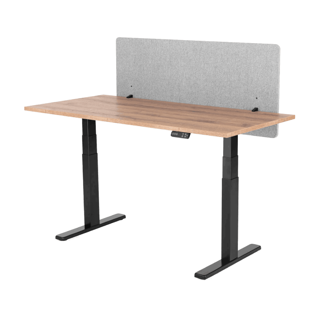 Liftor Silent, paravan acustic birou 155 x 60 cm, gri deschis