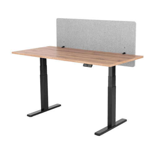 Liftor Silent, paravan acustic birou 155 x 60 cm, gri deschis